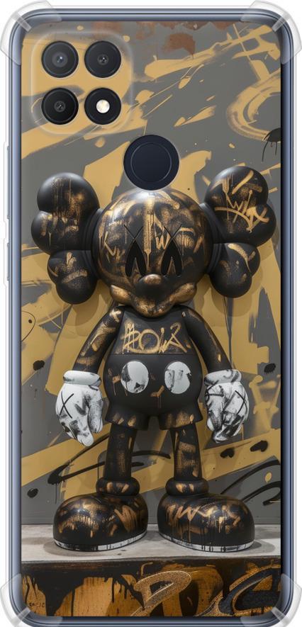 Чехол на Oppo A15s Bronze kaws (6097sp-2527-42517)