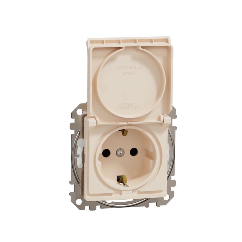 Розетка Schneider Electric Sedna Design&Element с з/к с шторками и крышкой IP44 ABS-UV Бежевый (SDD212024) Розетка Schneider Electric Sedna Design&Element с з/к с шторками и крышкой IP44 ABS-UV Бежевый (SDD212024)