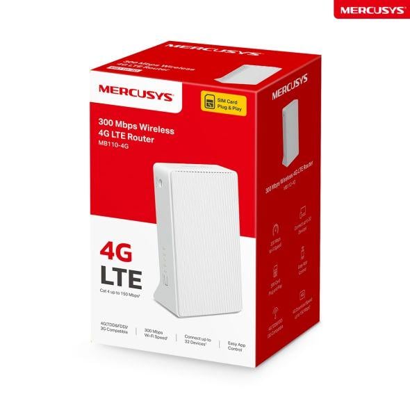 Маршрутизатор Mercusys MB110-4G (1624573) - фото 5