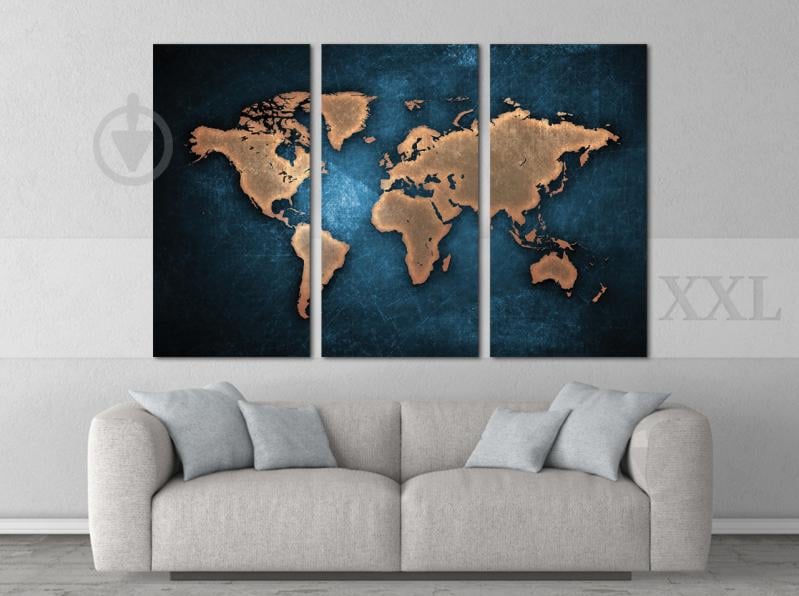 Модульна картина Poster-land Карта світу Art-142_XXL