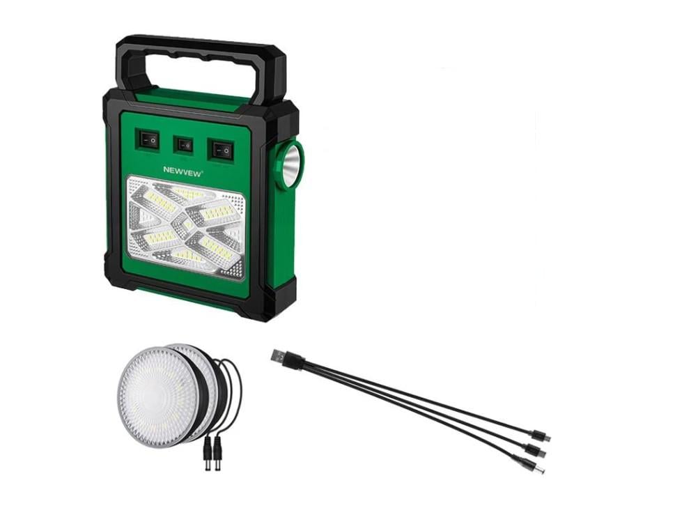 Фонарь аккумуляторный комплект NEWVEW NV-T260 Solar Panel 2400mAh LED 2.5W Green Фонарь аккумуляторный комплект NEWVEW NV-T260 Solar Panel 2400mAh LED 2.5W Green