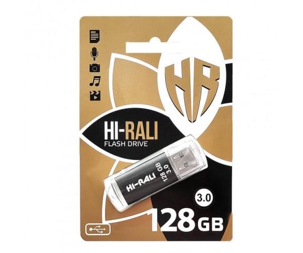 Флешка USB Hi-Rali Rocket Plug&Play Drive 3.0 128Gb Black