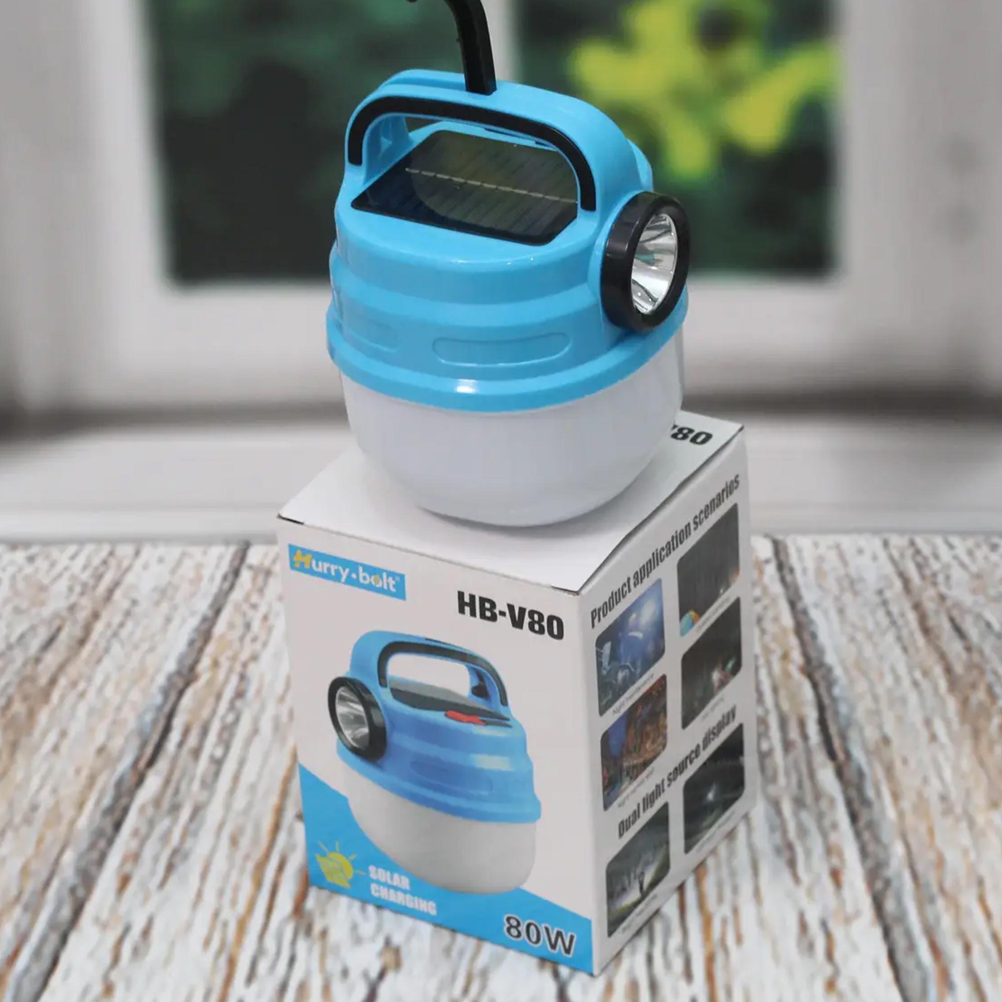 Ліхтар для кемпінгу із сонячною батареєю HB-V80 Solar Camping Light Блакитний - фото 4 Ліхтар для кемпінгу із сонячною батареєю HB-V80 Solar Camping Light Блакитний - фото 4