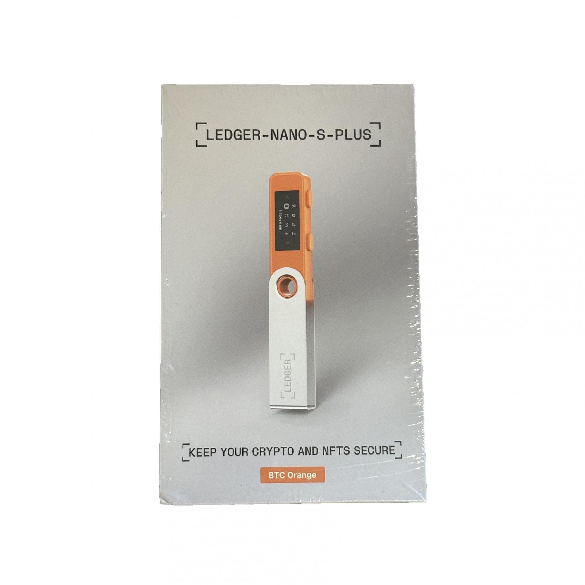 Крипто-кошелек аппаратный холодный Ledger Nano S Plus Orange BTC - фото 7