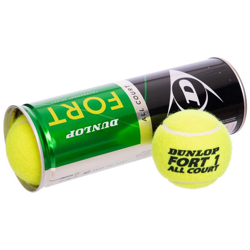 Мяч для большого тенниса Dunlop FORT TOURNAMENT SELECT DL601315 3 шт. Салатовый - фото 2