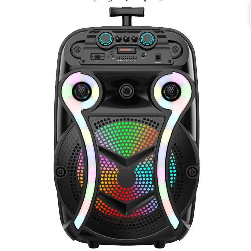 Портативная акустическая система с караоке микрофоном ZQS15102-15 "x1 с RGB 40W-6000mAh+ пультом (eb968b3f)