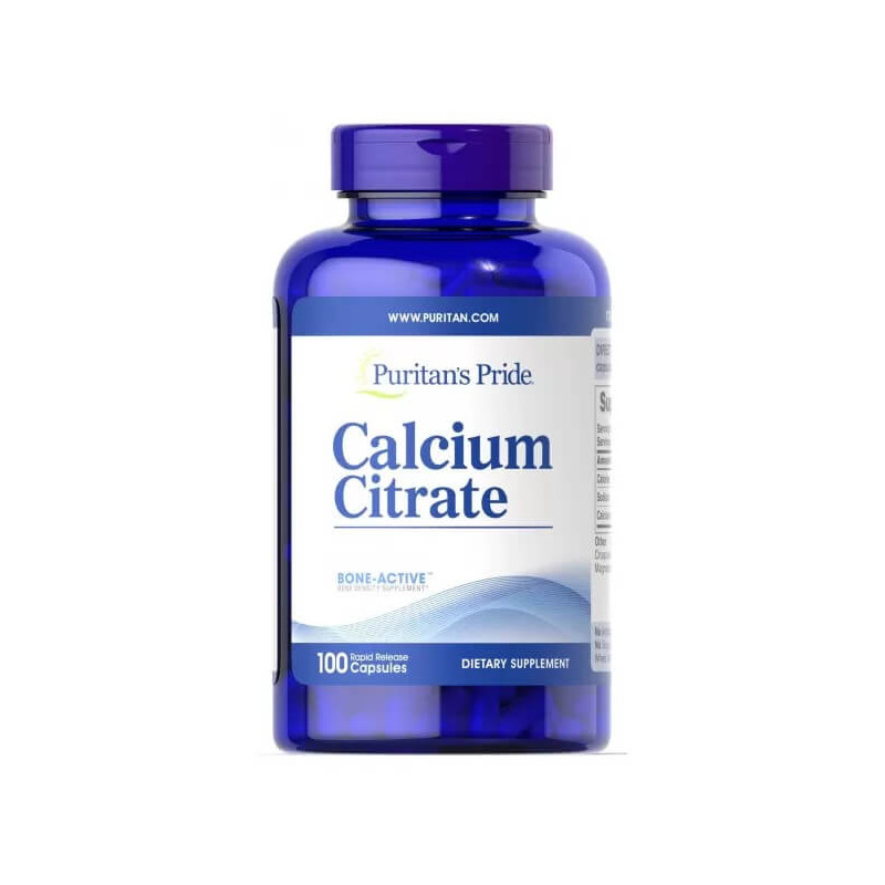 Кальций цитрат Puritans Pride Calcium Citrate 250 мг 100 капсул Кальций цитрат Puritans Pride Calcium Citrate 250 мг 100 капсул