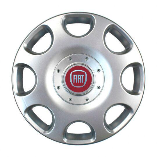 Автомобильные колпаки SKS 208 R14 с логотипом Fiat 4 шт. Серебристый