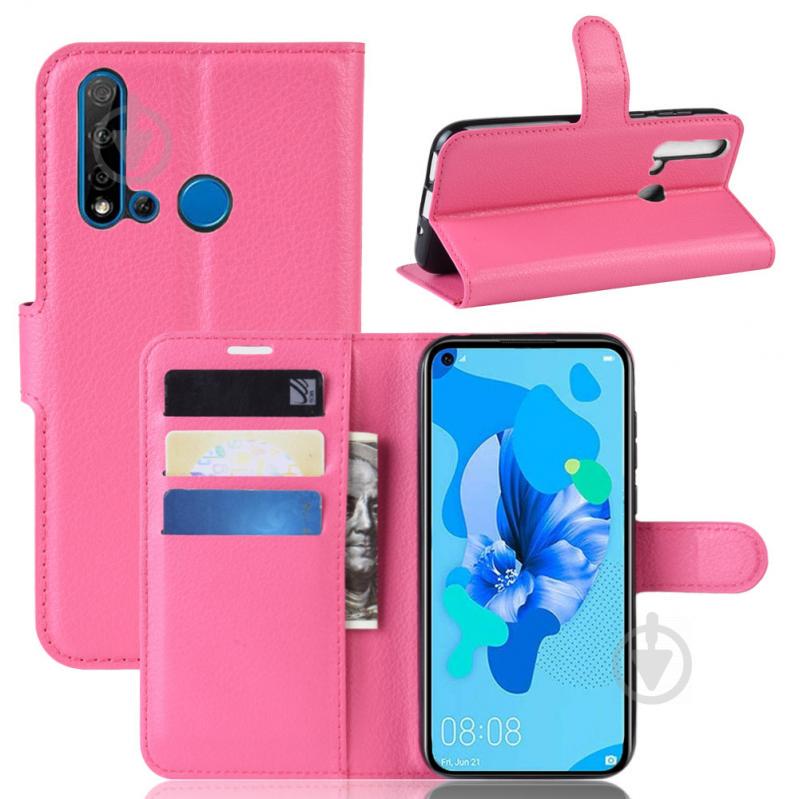 Чехол-книжка Litchie Wallet для Huawei P20 Lite 2019 / Nova 5i Rose (hub_DRDL55150) - фото 2