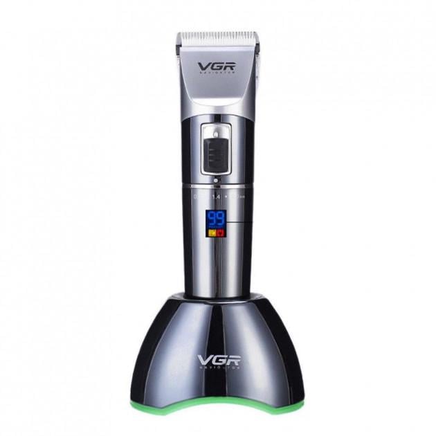 Машинка VGR V-002 для стрижки с LED экраном Черный