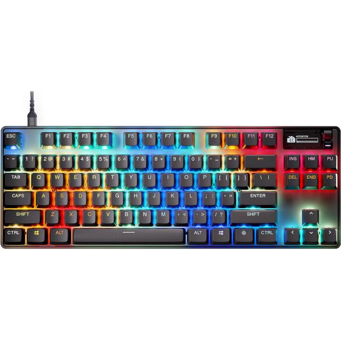 Клавиатура игровая оптическая SteelSeries Apex Pro TKL Gen 3-UA/USB/OmniPoint 3.0/RGB Black (64740) - фото 3