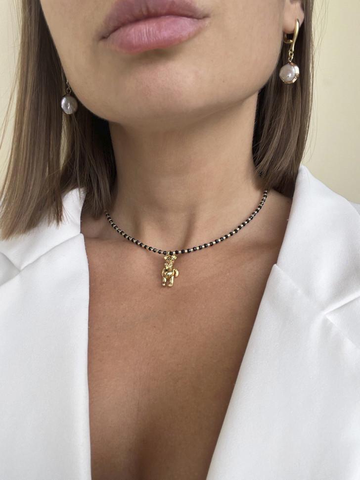 Чокер LeBijou з ведмедиком зі шпінелі (4886)