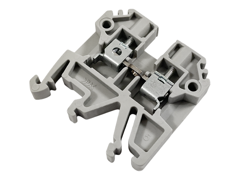 Колодка клеммная Lemanso LMA2689 JXB на DIN-рейку 2,5 мм Серый (8660)