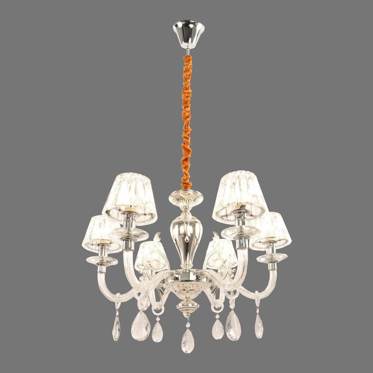 Люстра Sirius на шесть плафонов под лампу Е14 Белый (Ш 88052/6)