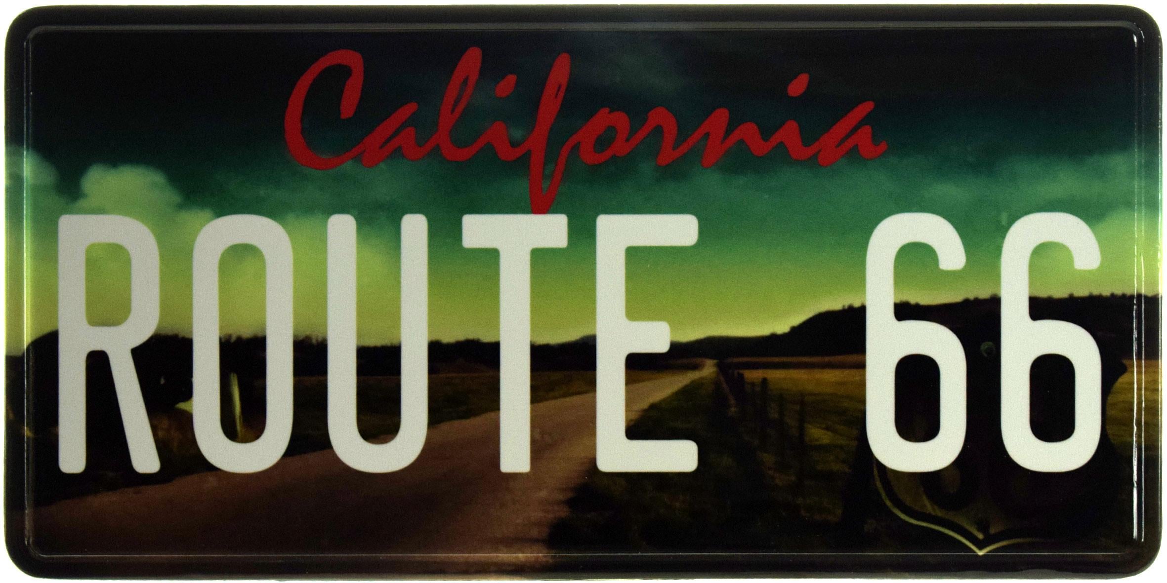 Табличка металева "California Route 66" 15x30 см (ms-103712)
