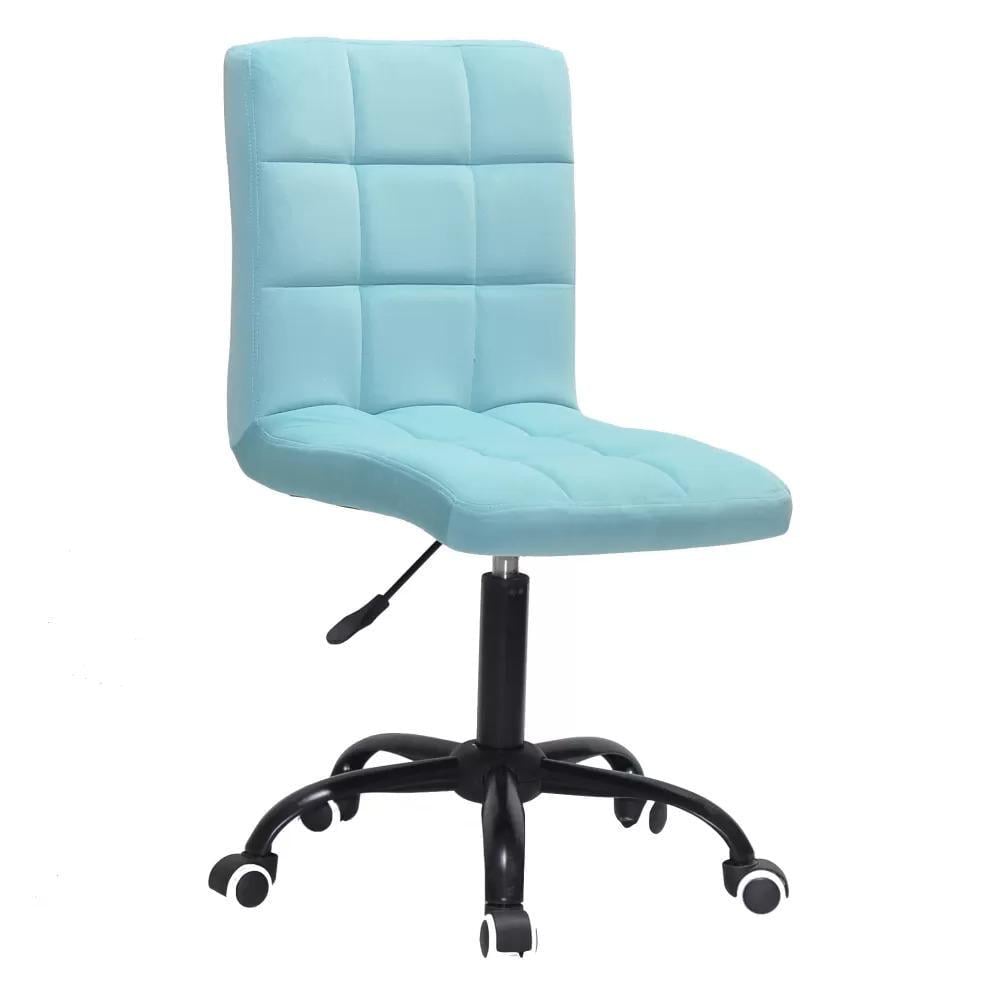 Стул TOWER OFFICE BLACK бархат Голубой (900538)