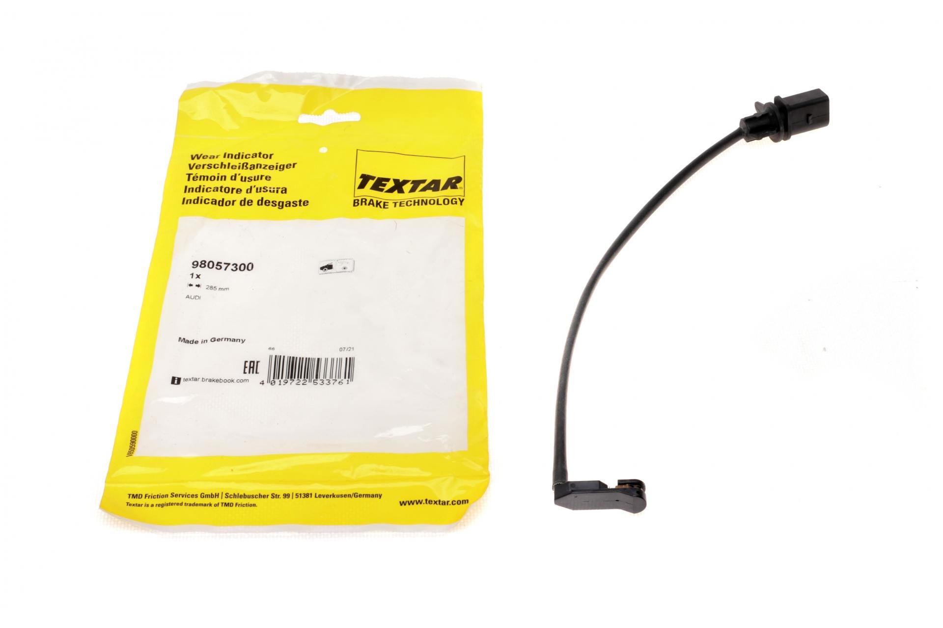 Датчик зносу передніх гальмівних колодок Audi A4/A5/Q5 15- L 285 мм (98057300)