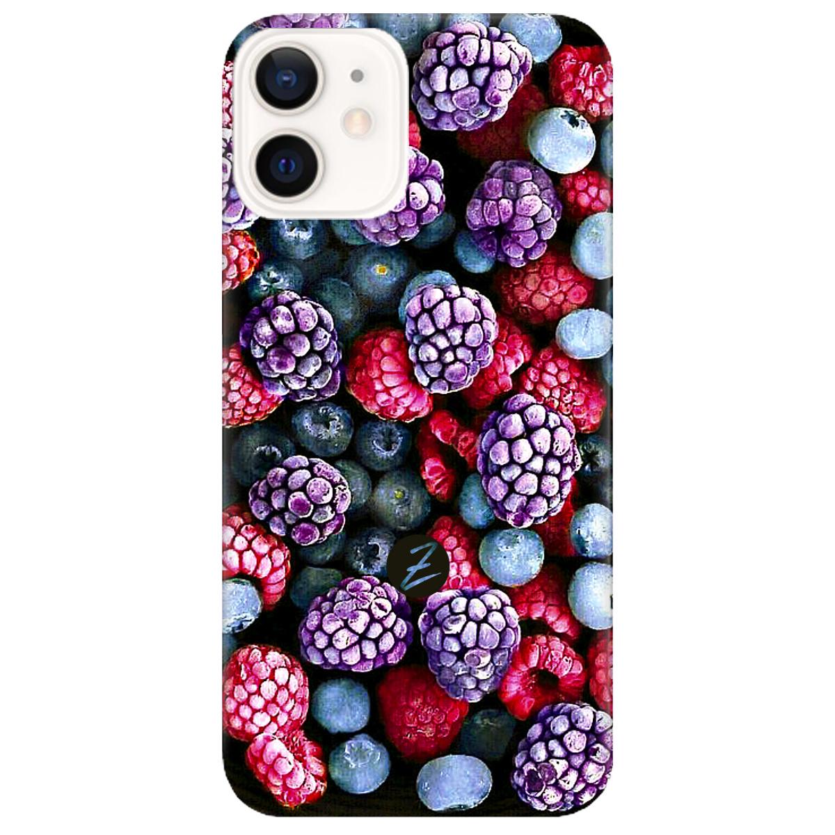 Силиконовый чехол Zorrov для Apple iPhone 12 - Frosty berry (14070040099087029)