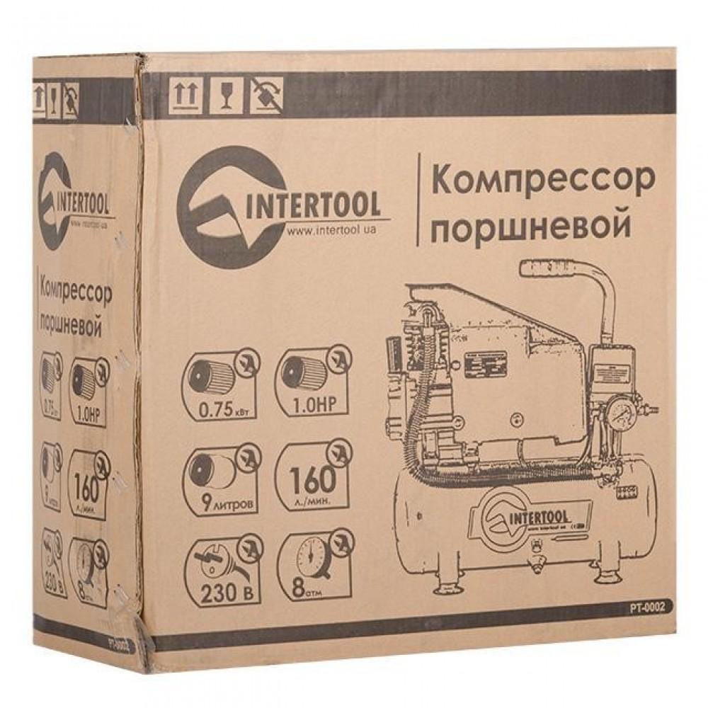 Компресор Intertool PT-0002 9 л 0,75 кВт 220 В 8 атм 160 л/хв (878780) - фото 11