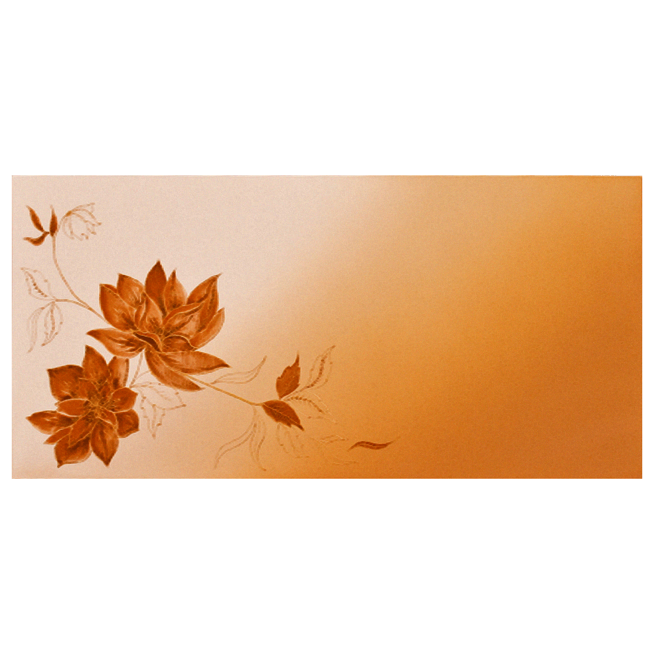 Обогреватель керамический Uden 700 с рисунком Золотая лилия 682 Вт 978х475х35 мм (1893296694)