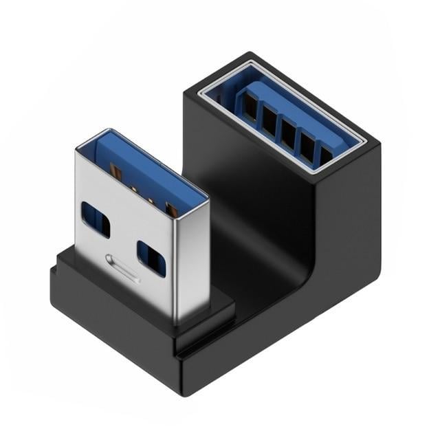 Переходник-адаптер SUNROZ П-образный USB 3.0 Male-USB 3.0 Female (A48620)