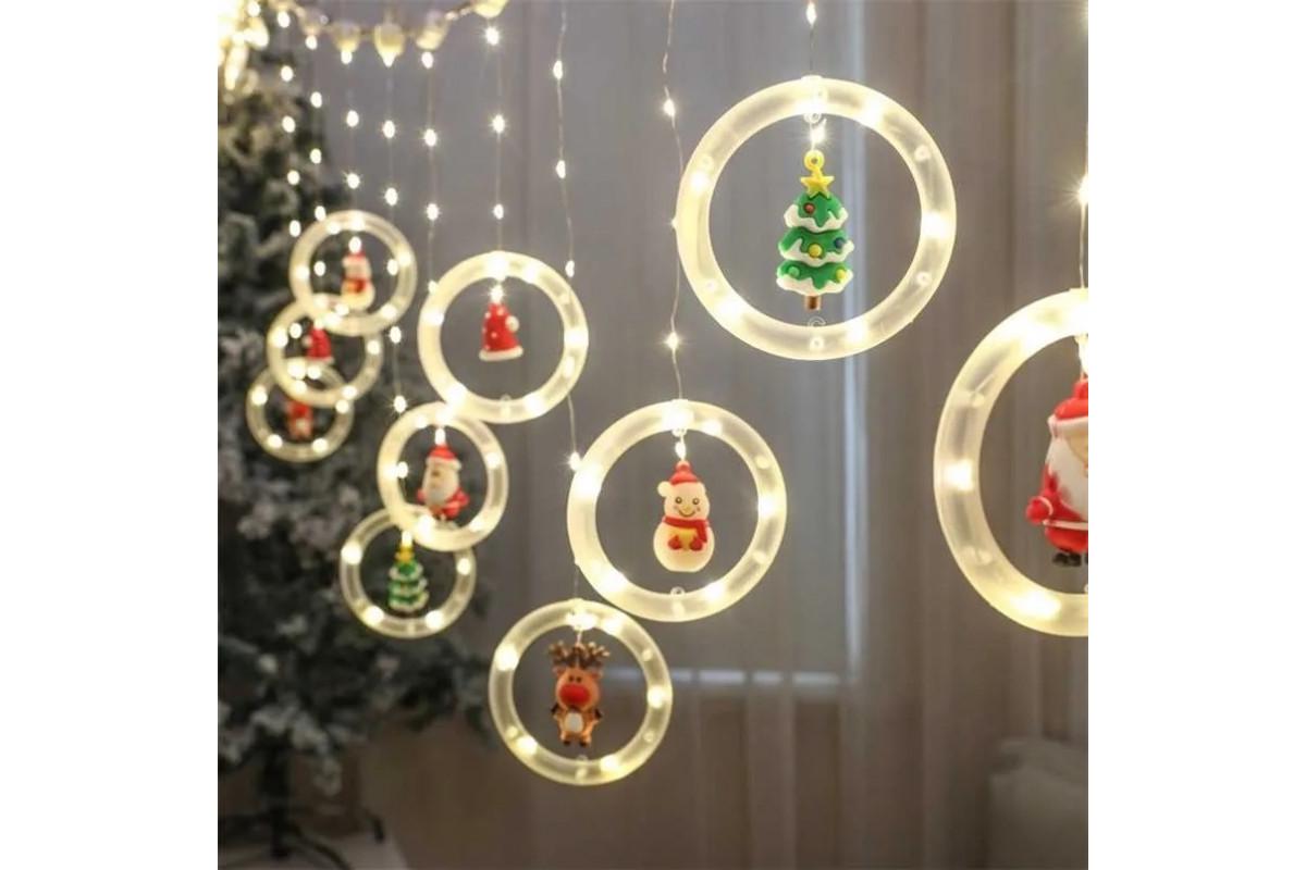 Гірлянда-штора UKC SF-3 Кола і кулі 3 м