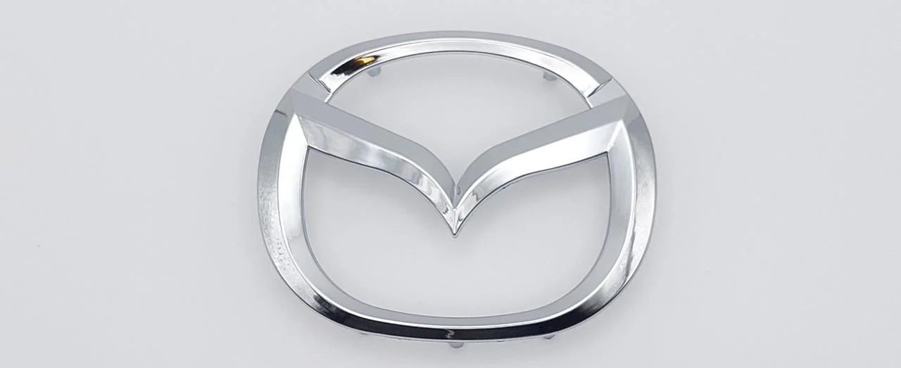 Эмблема руля Mazda Хром 67х53 мм (1729792707)