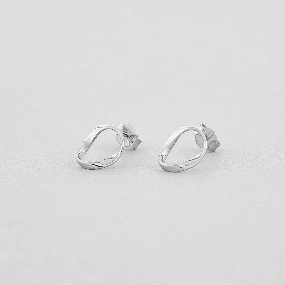 Серебряные серьги Minimal Аврора (8229)