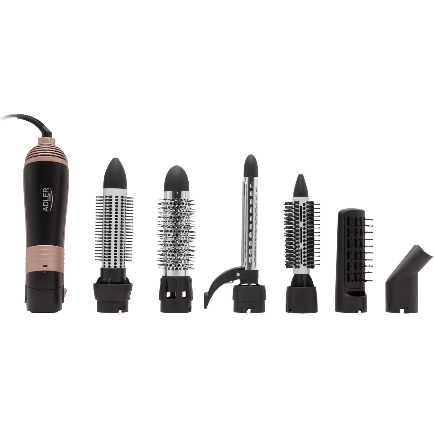 Стайлер Adler AD 2022 1000W 2 режими Cool shot 6 насадок дорожній футляр Black (AD2022) - фото 3 Стайлер Adler AD 2022 1000W 2 режими Cool shot 6 насадок дорожній футляр Black (AD2022) - фото 3