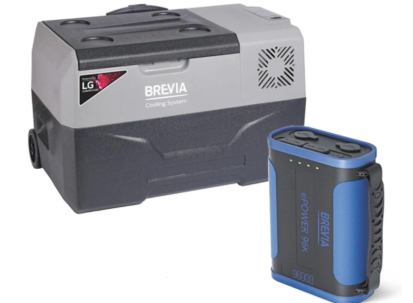 Холодильник автомобильный Brevia 30л (компрессор LG) 22725+ портативная зарядная станция ePower 96Ah
