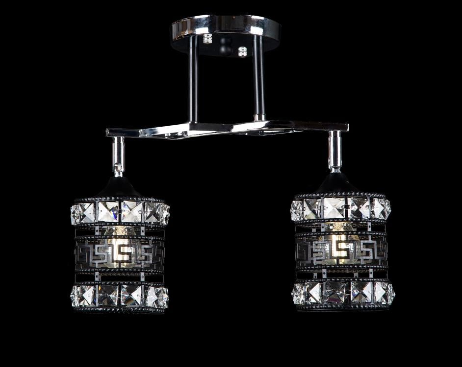 Люстра с плафонами Ray L3374/2 BK+CH (IR005998)