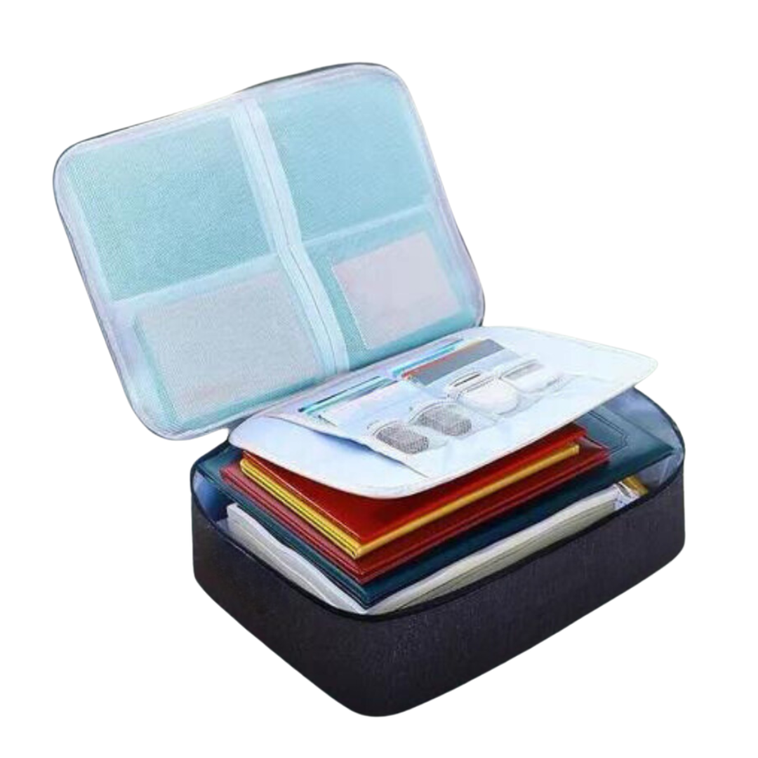 Сумка органайзер для семейных документов с двумя отделениями удобна Черный - фото 4 Сумка органайзер для семейных документов с двумя отделениями удобна Черный - фото 4