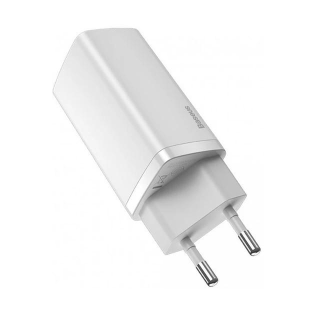 Зарядний пристрій Baseus GaN2 Lite Quick Charger 1 Type-C 1 USB в CCGAN2L-B02 зі швидкою зарядкою 65 W White - фото 6