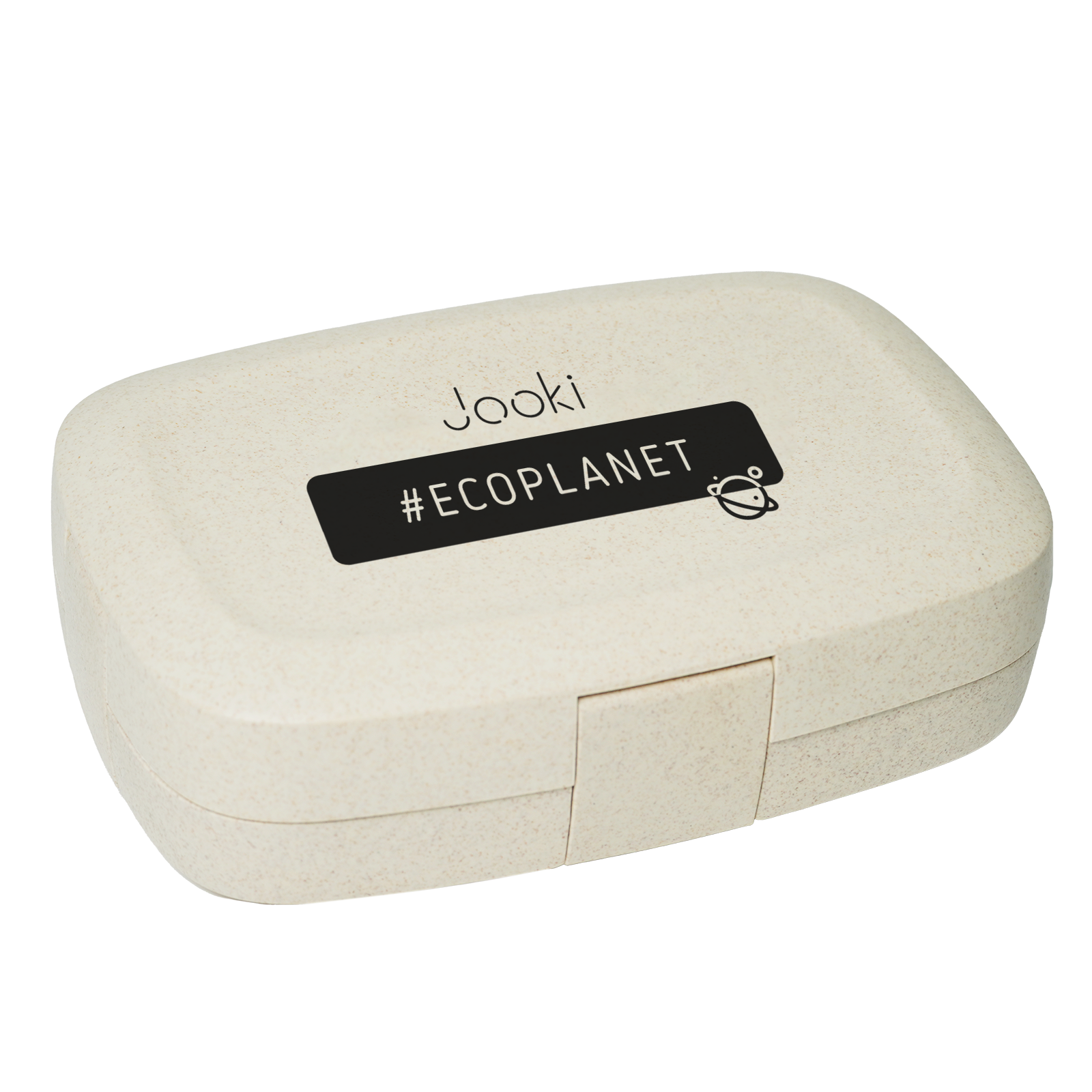 Ланч-бокс Jooki Планета из экоматериала 1200 мл Бежевий