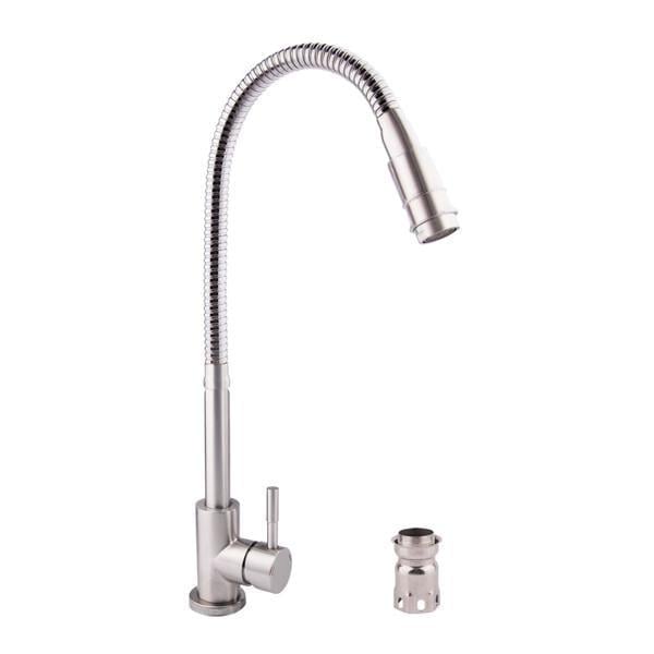 Смеситель для кухни с вращающимся изливом WAL GES7-R116EM на гайке (2493752891) Смеситель для кухни с вращающимся изливом WAL GES7-R116EM на гайке (2493752891)