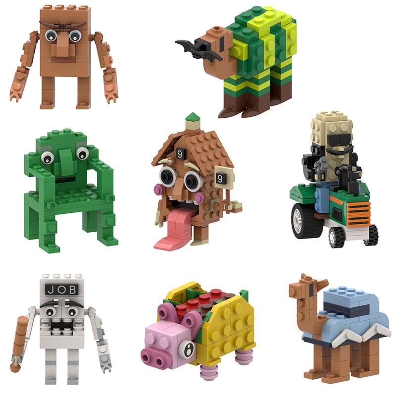 Конструктор детский Роблокс Steal Brainrot Secret 8 персонажей 523 дет. (арт EPC15101M)