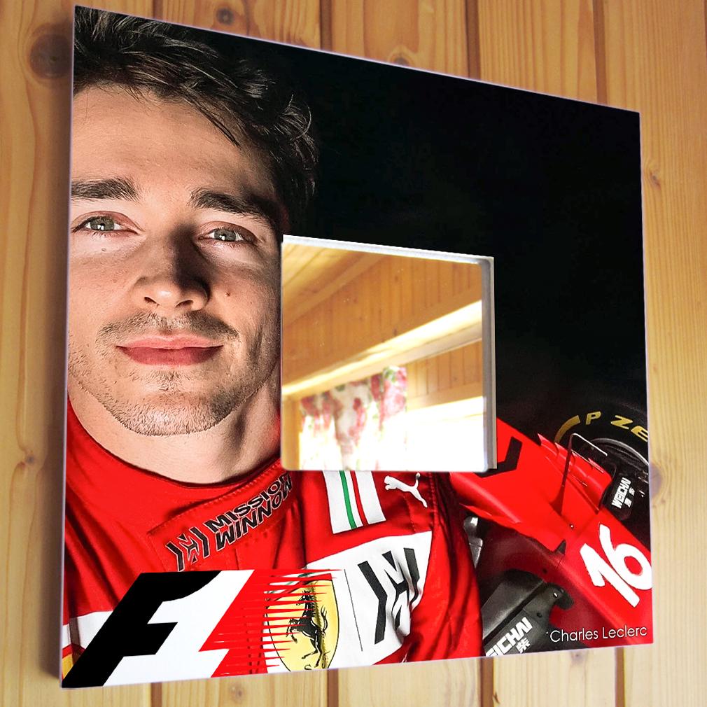 Зеркало декоративное Шарль Леклер Formula F1 260х260 мм (M04408)