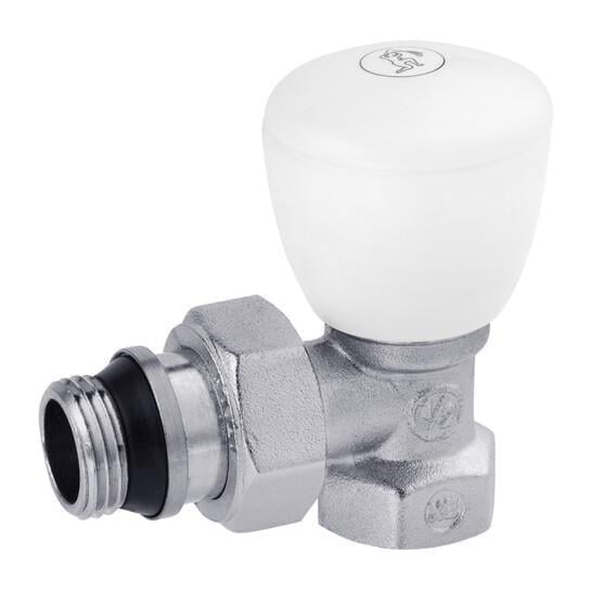 Кран радиаторный вентильный Giacomini 1/2" В/З угловой латунный (SVR-CV007433)