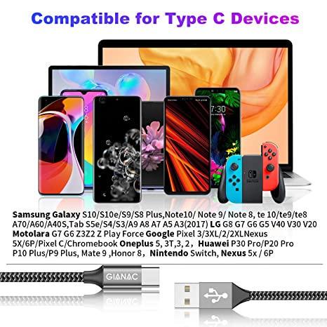Кабель Gianac USB/Type C (1618818389) - фото 4 Кабель Gianac USB/Type C (1618818389) - фото 4