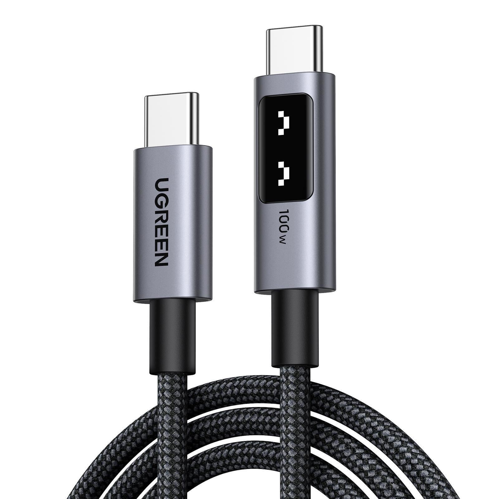 Кабель USB-C на USB-C Ugreen L509 100 Вт 5 А 0,5 м Сірий (45612)