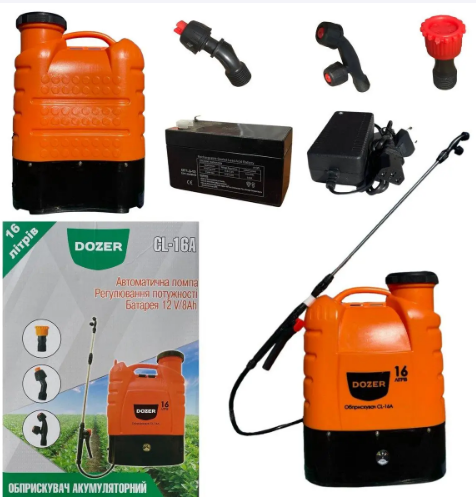 Опрыскиватель аккумуляторный Dozer CL-16А 16 л (2018642761) - фото 2
