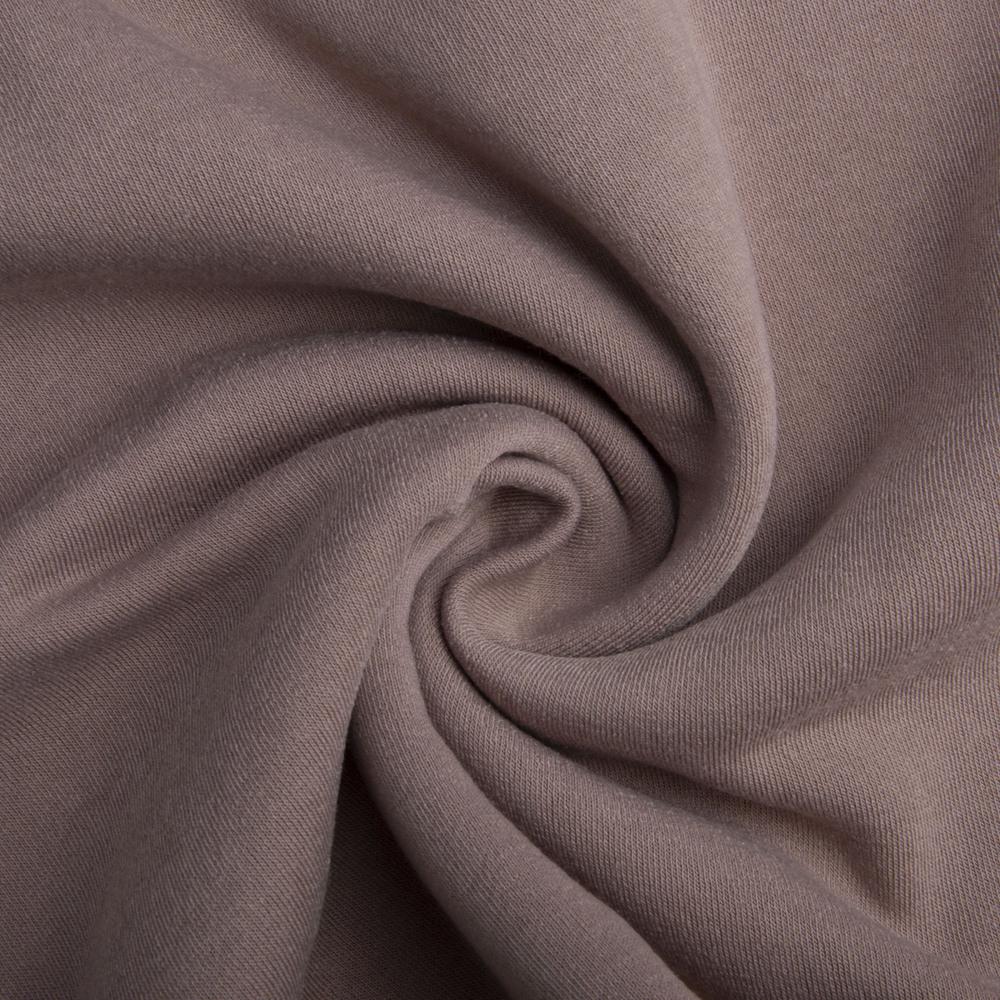 Трикотаж трехнитка с начесом Мокко/Пудровый (20116)