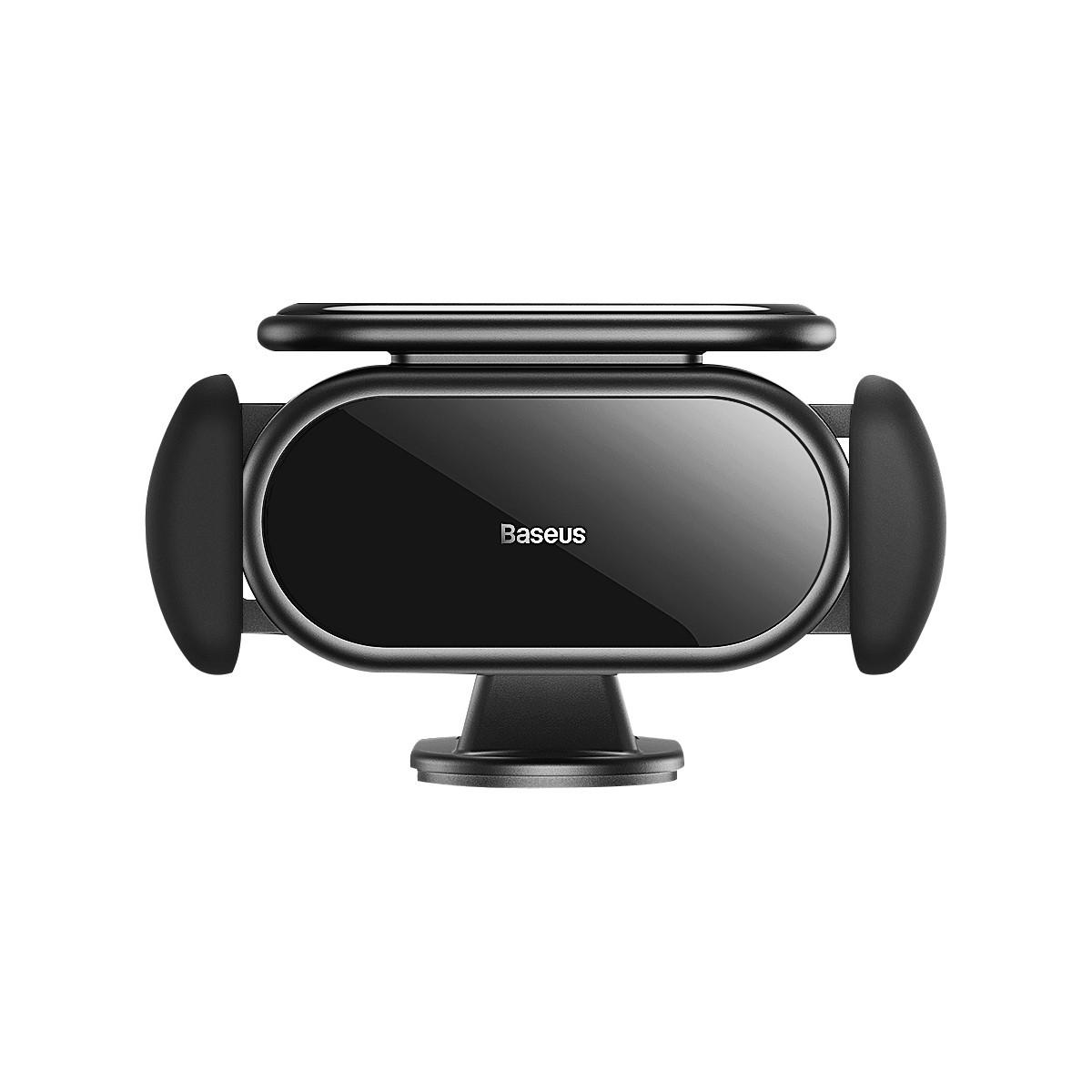 Держатель для телефона в машину BASEUS Steel Cannon pro Solar Electric Car Mount Black (SUGP010001)