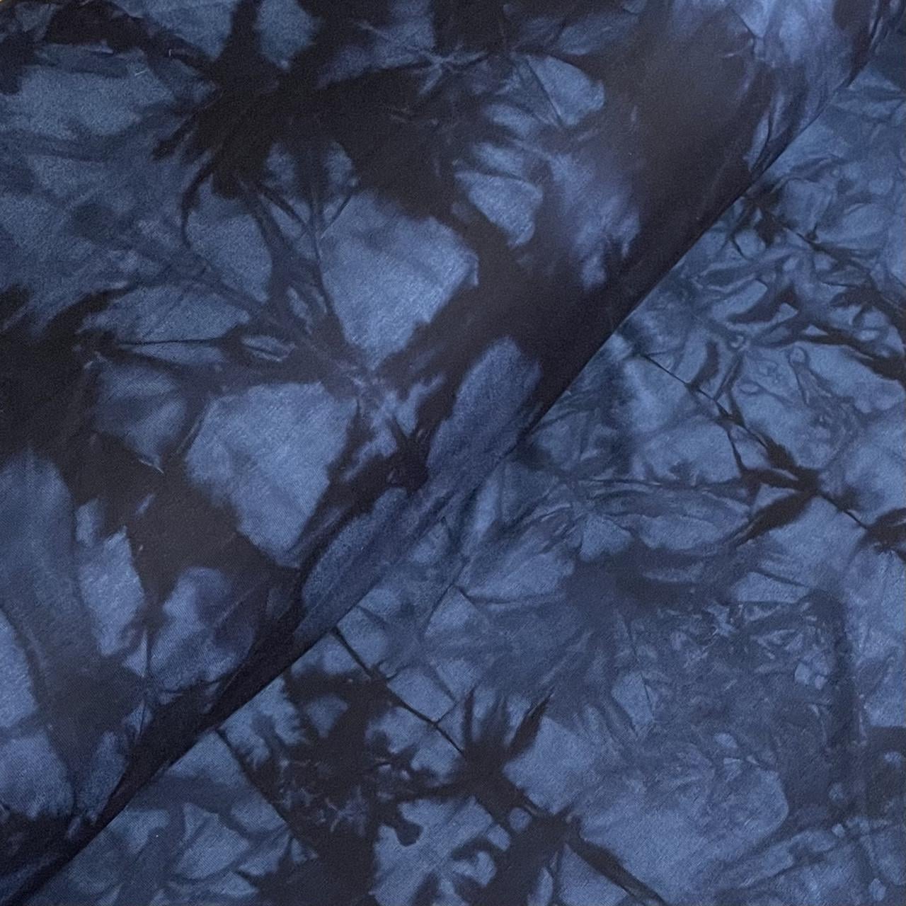 Ткань трикотаж хлопок тонкий Синий (24479516)