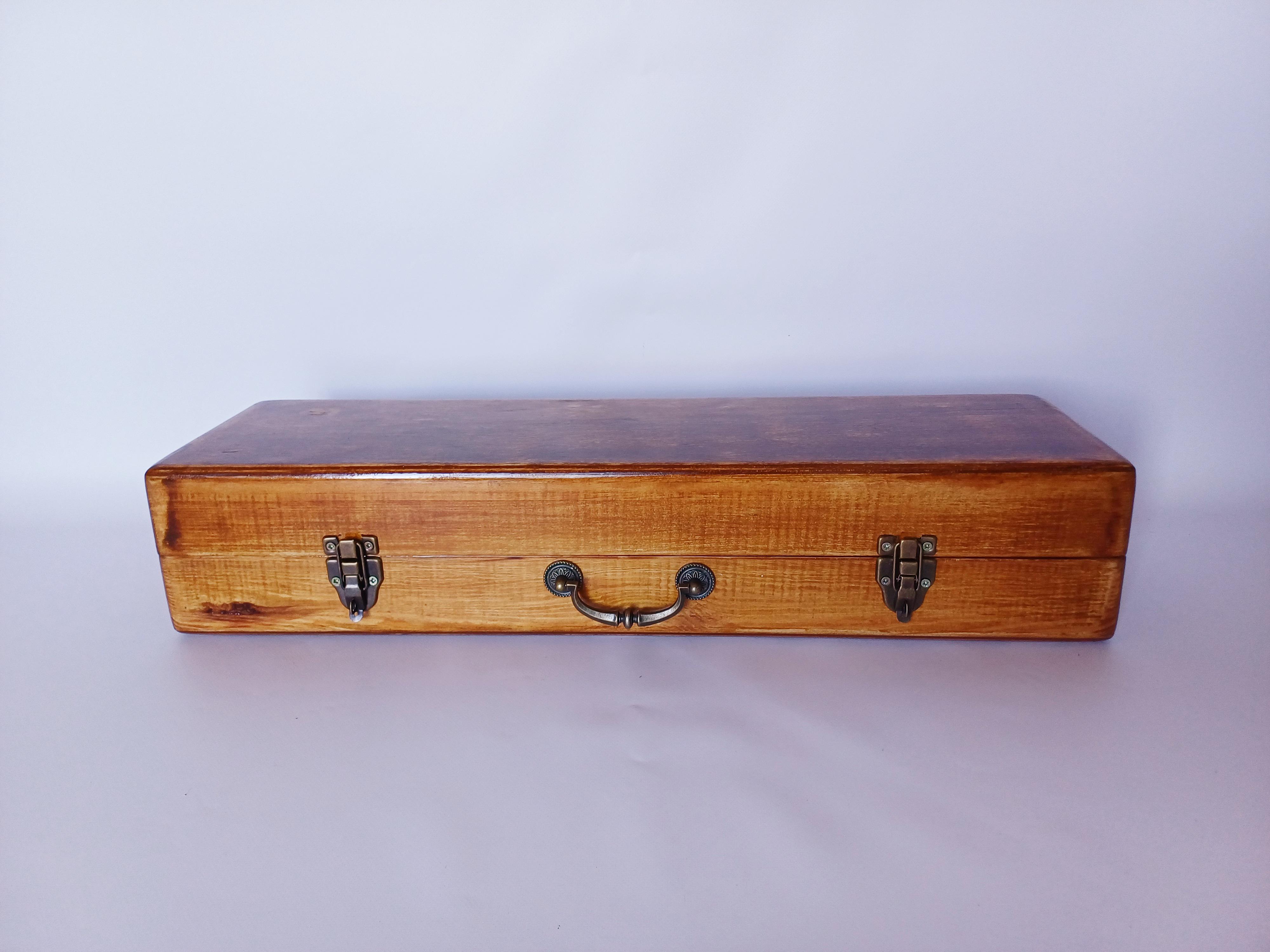 Подарунковий набір шампурів у дерев'яному кейсі 72 см - фото 3 Подарунковий набір шампурів у дерев'яному кейсі 72 см - фото 3