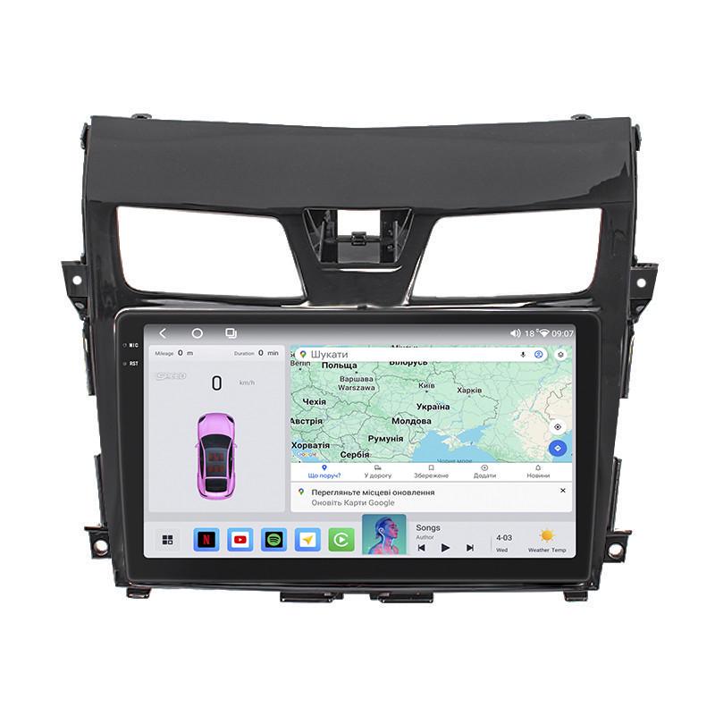 Автомагнитола штатная Lesko для Nissan Altima V L33 2012-2015 10" 4/64 QLED CarPlay 4G Wi-Fi GPS 360 Prime