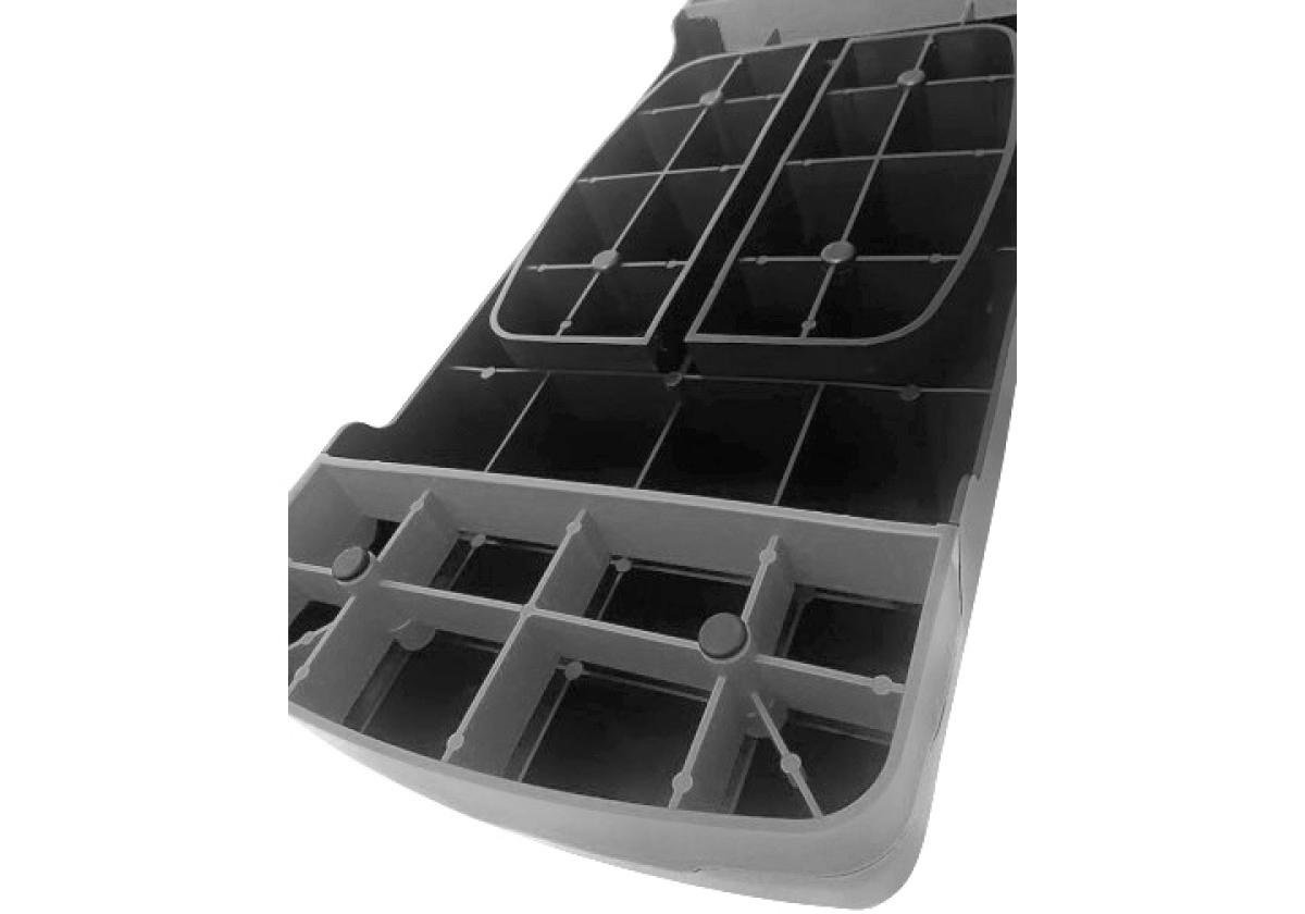 Степ-платформа EasyFit 2-ступінчаста Чорний/Сірий (EF-0540-GY) - фото 4 Степ-платформа EasyFit 2-ступінчаста Чорний/Сірий (EF-0540-GY) - фото 4