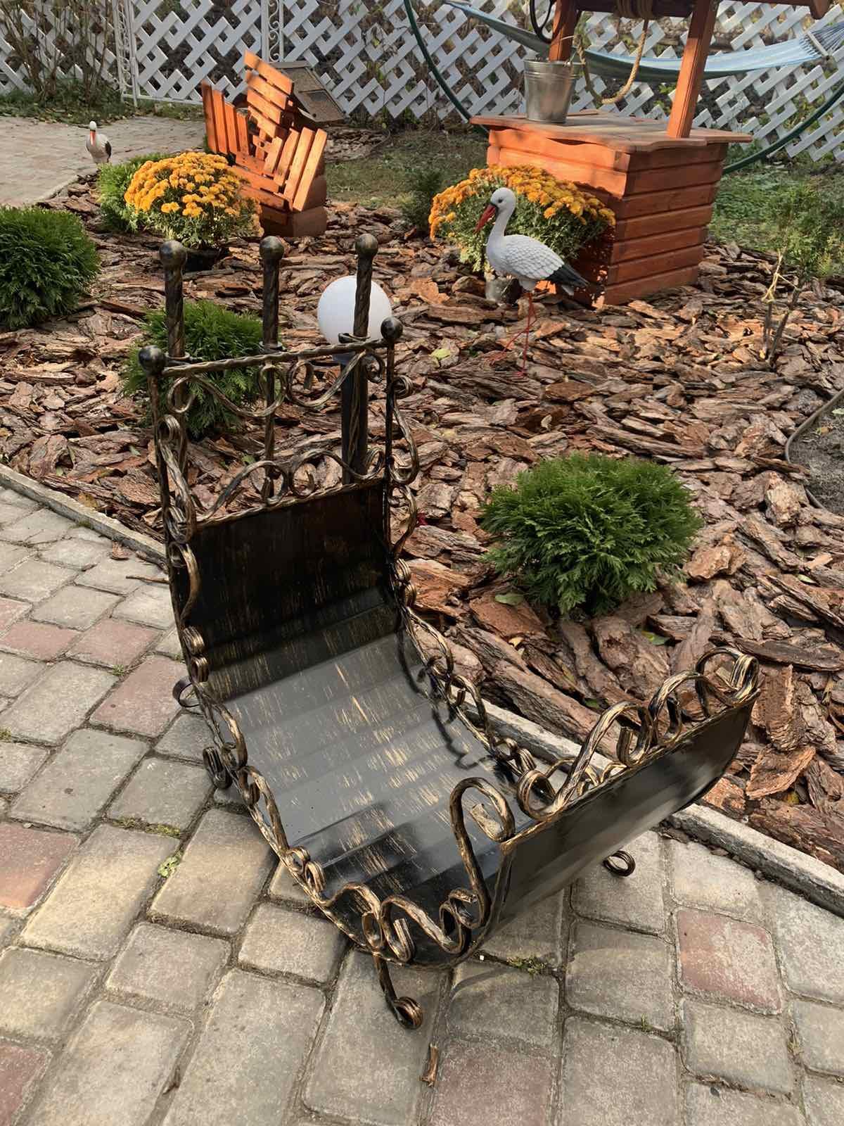 Набор для камина кованый с дровницей 70х38 см (Vi_00112) - фото 6