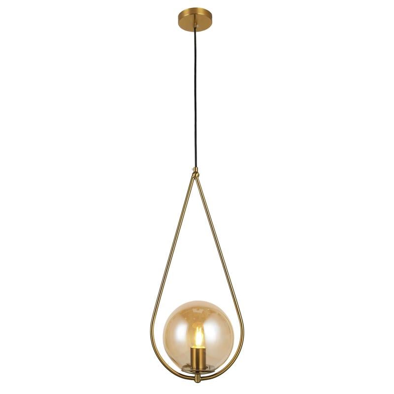 Люстра подвесная Light House LS-17188-1 BRZ+BR Бронзовый/Янтарный