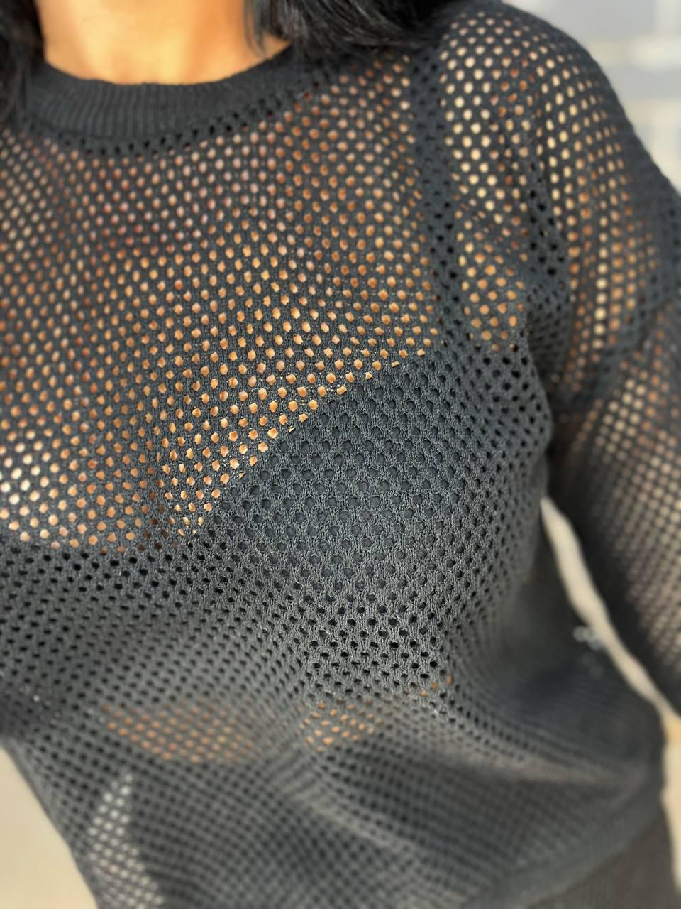 Костюм женский Mintas 2418-4208 длинная юбка с регланом OS Черный (2544) - фото 3